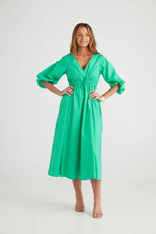 Brave+True Sunshine Dress Green