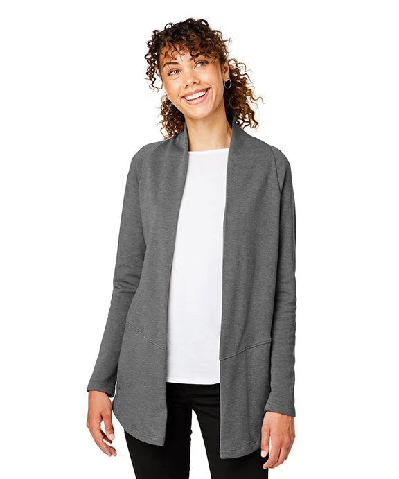 DG481W - Devon & Jones New Classics® Ladies Charleston Cardigan | Graphite Melange