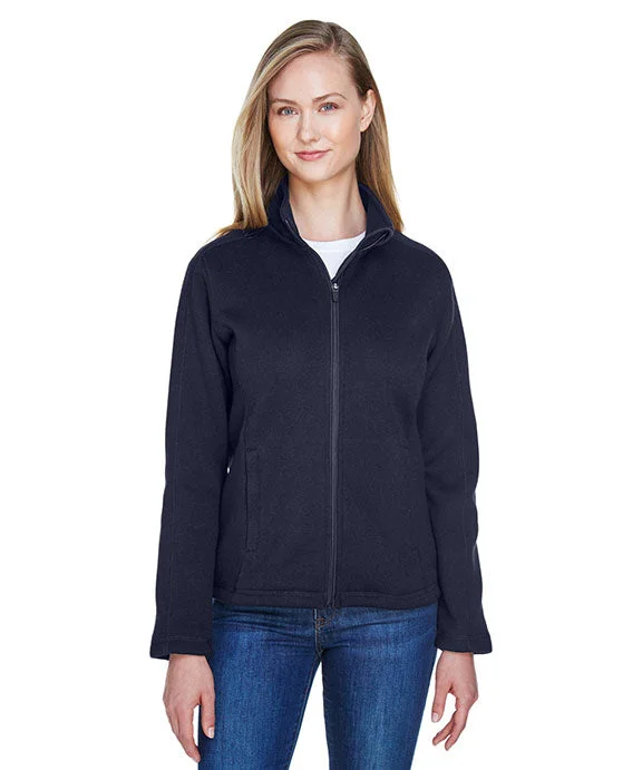 DG793W - Devon & Jones Ladies Bristol Full-Zip Sweater Fleece Jacket | Navy