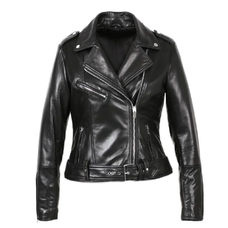 Kylee Women New Zealand Motorcycle Leather Jacket