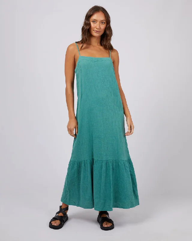 Silent Theory Mahlia Maxi Dress Green