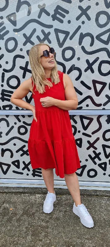 Stella + Gemma Corfu Dress Rouge