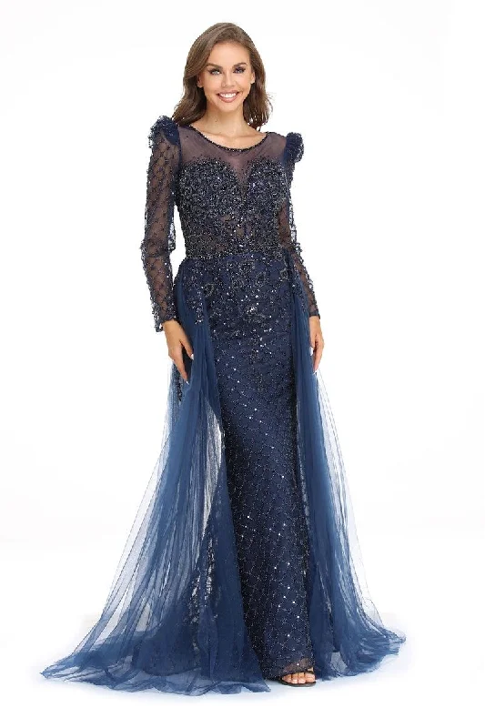 High Couture NR2240 Long Sleeve Formal Evening Prom Gown