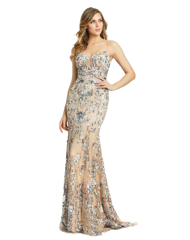 Mac Duggal 79313 Prom Long Spaghetti Strap Formal Dress