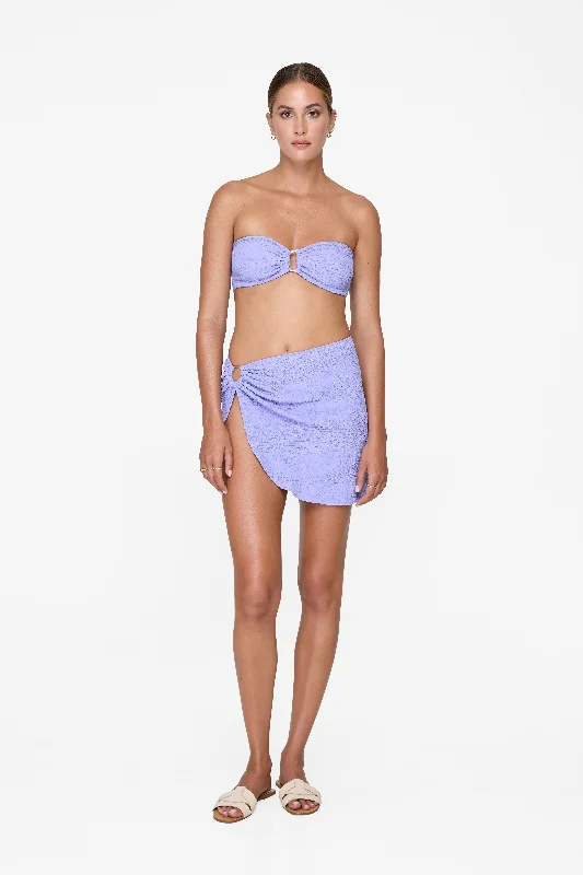 Logan Mini Skirt - Lavender Croc